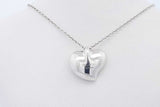 Tiffany & Co. Elsa Peretti Sterling Full Heart Pendant Necklace 4.5g  Eb926lxzde