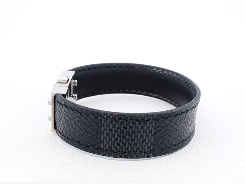 Louis Vuitton Damier Graphite Check It Reversible Bracelet Fw0925lxzdu