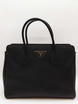 Prada Black Saffiano Leather Top Handle Tote Bag Eb1026werde