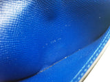 Hermes Bearn Gusset Bleu Electrique Blue Epsom Wallet Do0926czxde
