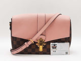 Louis Vuitton Clapton Pm In Damier Ebene Canvas & Magnolia Leather Fw0426pzxdu