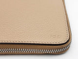 Fendi Essentials & Document Pouch In Dark Honey Vitello King Leather Fw00626crdu