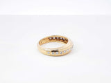 Diamond & 18k Yellow Gold Half-eternity Ring 4.8 Grams Size 5.75 Fw0726rxzdu