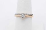 Diamond Wedding Set In 10k Yellow Gold 3 Grams Size 7 Eb0826srsa