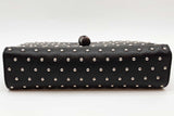 Gucci Miss Bamboo Studded Black Leather Crossbody Bag Eb0326ixzde