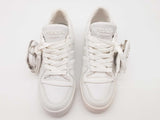 Prada X Addidas Forum Low Triple White Sneakers Size 7.5 Us Sd0725lrzde