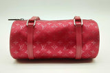 Louis Vuitton Bb Monogram Rouge Satin Little Papillon Shoulder Bag Lh0924ixzde