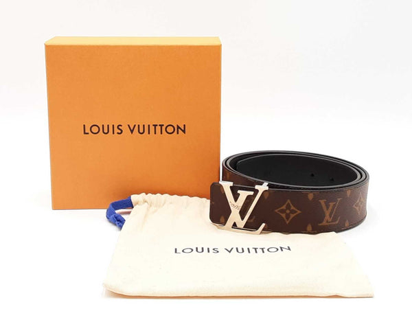 Louis Vuitton Initiales Buckle & Monogram Macassar Reversible Belt Fw00725oxzdu