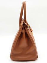 Hermes Birkin 30 Gold Brown Epsom Gold Hardware Handbag Do0725lwrxzde