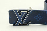 Louis Vuitton Blue Monogram Reversible Lv Initiales Belt Eb1224lrxsa