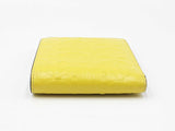 Salvatore Ferragamo Bifold Wallet In Gancini-embossed Yellow Leather Fw0326lordu