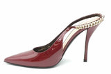 Gucci Signoria Burgundy Patent Leather Slingback Pumps Size 40 Eb0926oxzsa