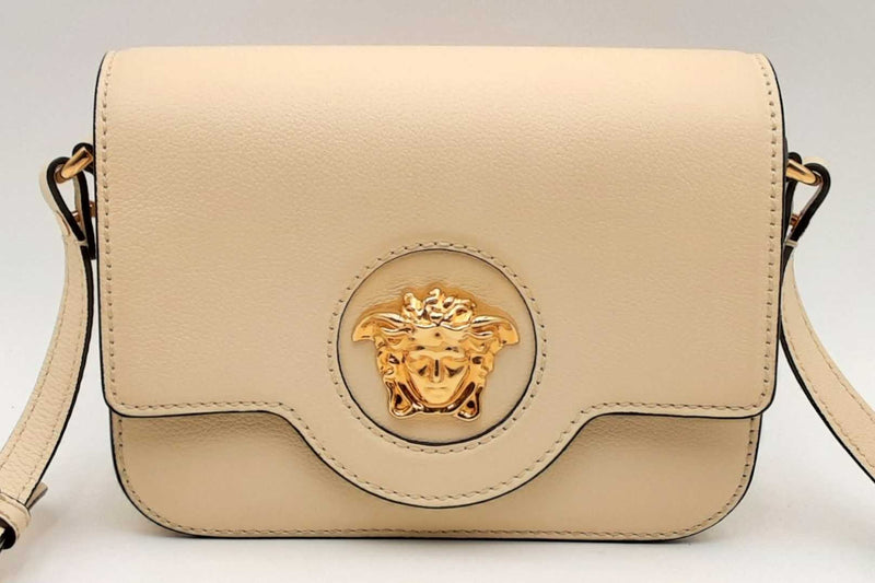 Versace Gold Medusa Head Crossbody Shoulder Bag Eb0225wxzsa