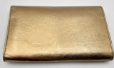 Yves Saint Laurent Gold Metallic Wallet On Chain Eb0524wxzdu