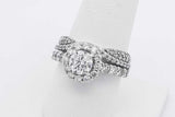 1.61cttw Diamond Ring In 14k White Gold 6 Grams Size 7.75 Eb0126llrxsa
