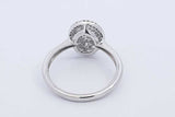 0.64cttw Diamond Ring In 14k White Gold 3.1 Grams Size 7 Eb0226lrxdu