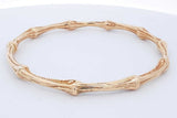 Tiffany & Co. 18k Yellow Gold Bamboo Bangle Bracelet 32.5 Grams Eb0726prxzde