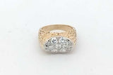 0.82cttw Diamond Ring In 18k Yellow Gold 6.8 Grams Size 4.75 Eb0826irxsa