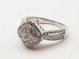 0.52 Cttw Natural Diamonds 10k White Gold 4.4g Ring Size 7.25 Do0726oixde