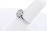 Approx. 0.67ctw Diamond Ring In 18k White Gold 3.9 Grams Size 7.25 Eb1024oixsa