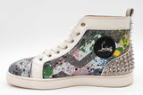 Christian Louboutin Lou Spikes Sequin Sneakers Eu Size 42 Eb0626lxzde