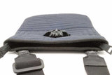 Versace Dark Blue Quilted Nylon Medusa Crossbody Bag Eb0926oxzsa