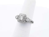 1.38 Cttw Diamond & 14k White Gold Ring 4.8 Grams Size 5.75 Fw1224ixzsa