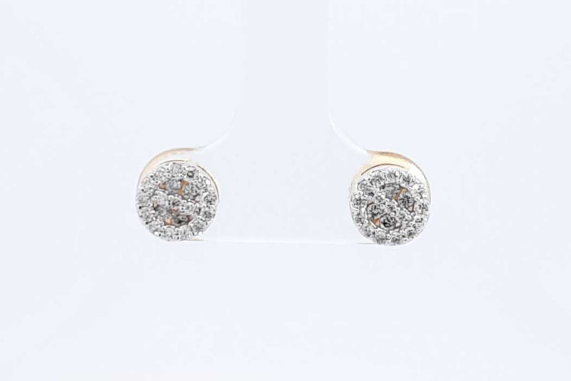 Approx. 0.88ctw Diamond Stud Screwback Earrings 10k Yellow Gold 1.6g Eb1224owxdu