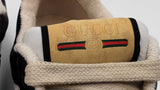 Gucci Screener Black & White Leather Sneakers Size 6.5 Eb1225oxzdu