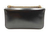 Prada Polished Black Leather Shoulder Bag Eb0726ixzdu