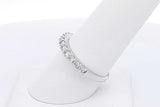 0.39ctw Diamond Ring In 14k White Gold 2.6 Grams Size 8 Eb1125oxzdu