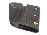 Louis Vuitton Love Lock New Wave Black Leather Long Wallet Fw0625wzxdu