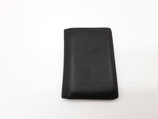 Hermes Mc2 Euclide Noir Black Epsom Card Holder Wallet Do0724oorde