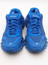 Balenciaga Track 3 Distressed Mesh Sneakers In Blue Size 42 Eb0126lpxdu