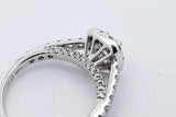 1.03cttw Diamond 14k White Gold Ring 3.6 Grams Size 5.5 Eb0626pxzsa