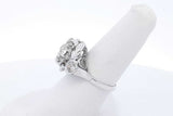 1.8cttw Diamond 14k White Gold Ring 4.7 Grams Size 7.25 Eb0725irxde