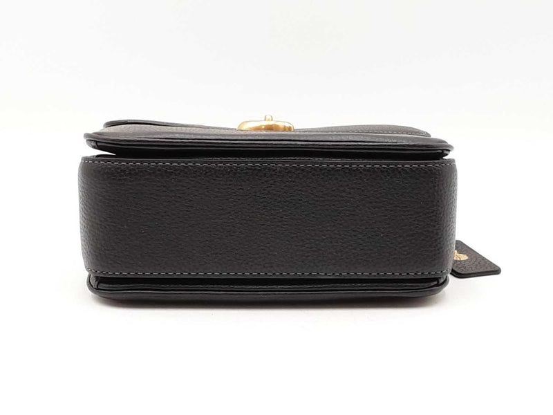 Coach Cassie Crossbody Bag 19 In Black Pebbled Leather Fw1125ixdu