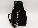 Michael Kors Saffiano Lock Tote Black Handbag Aa0826wzsa