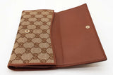 Gucci Britt Monogram Gg Canvas Continental Wallet Eb0926lrxde