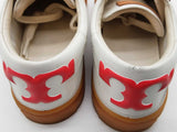 Tory Burch 75877 White Red Leather Gum Sole Court Shoes Size Us 7 Do0126pxde