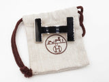 Hermes H Quizz Black Lacquered Enamel Buckle Sd0126wrzdu