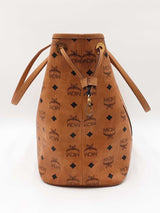 Mcm Visetos Liz Shopper In Reversible Cognac Visetos Coated Canvas Fw0126ozxdu