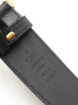 Gucci Gg Marmont 40mm Wide Black Leather Belt Size 100|40 Fw0426lrzdu