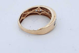 0.7cttw Diamond Ring In 10k Yellow Gold 3.4 Grams Size 9 Eb0926wxzde