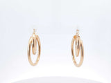 14k Yellow Gold Double Hoop Earrings 4.7 Grams Fw0826pxzdu