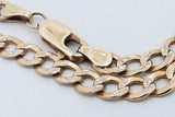 10k Yellow Gold Diamond Cut Curb Chain Necklace 7.5 Grams 22 Inch Eb0826wwrsa