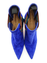 Christian Louboutin So Kate 100 Ankle Booty In Royal Blue Suede Size 8 Fw0826lxzdu