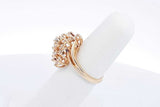 0.95ctw Diamond Ring In 14k Yellow Gold 4.8 Grams Size 5.75 Eb0125wrxsa