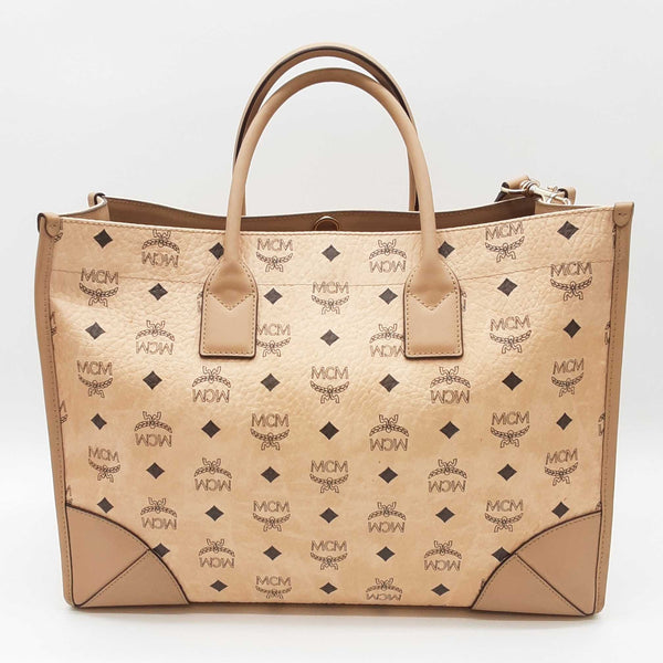 Mcm Munchen Visetos Monogram Tote Bag Sd1125ozxde
