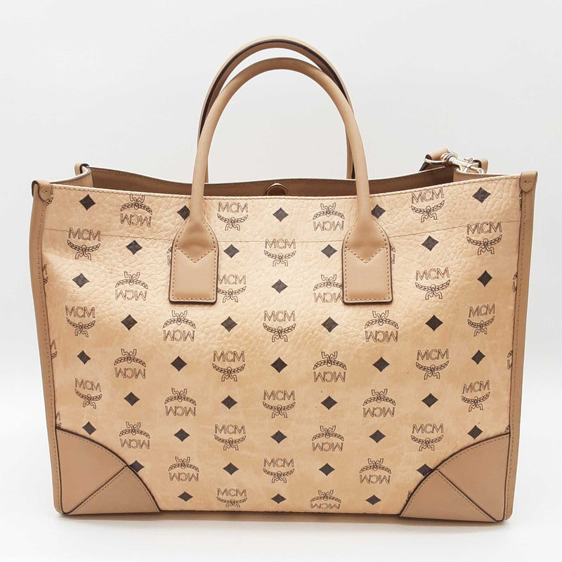 Mcm Munchen Visetos Monogram Tote Bag Sd1125ozxde